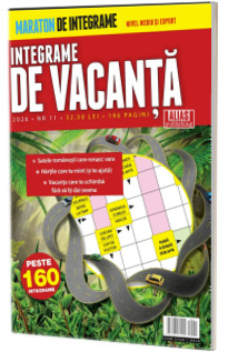 Integrame de Vacanta. Revista cu numarul 11. Maraton de Integrame - Revista cu peste 160 de integrame