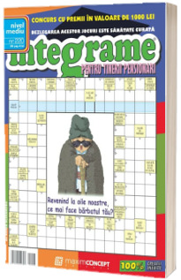 Integrame pentru tinerii pensionari, numarul 220. Revista de integrame cu grad mediu de dificultate
