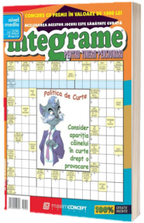 Integrame pentru tinerii pensionari, numarul 225. Revista de integrame cu grad mediu de dificultate