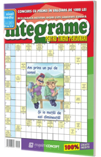 Integrame pentru tinerii pensionari, numarul 261. Revista de integrame cu grad mediu de dificultate