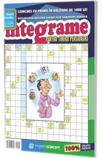 Integrame pentru tinerii pensionari, numarul 264. Revista de integrame cu grad mediu de dificultate