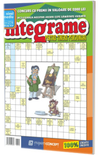 Integrame pentru tinerii pensionari, numarul 274. Revista de integrame cu grad mediu de dificultate