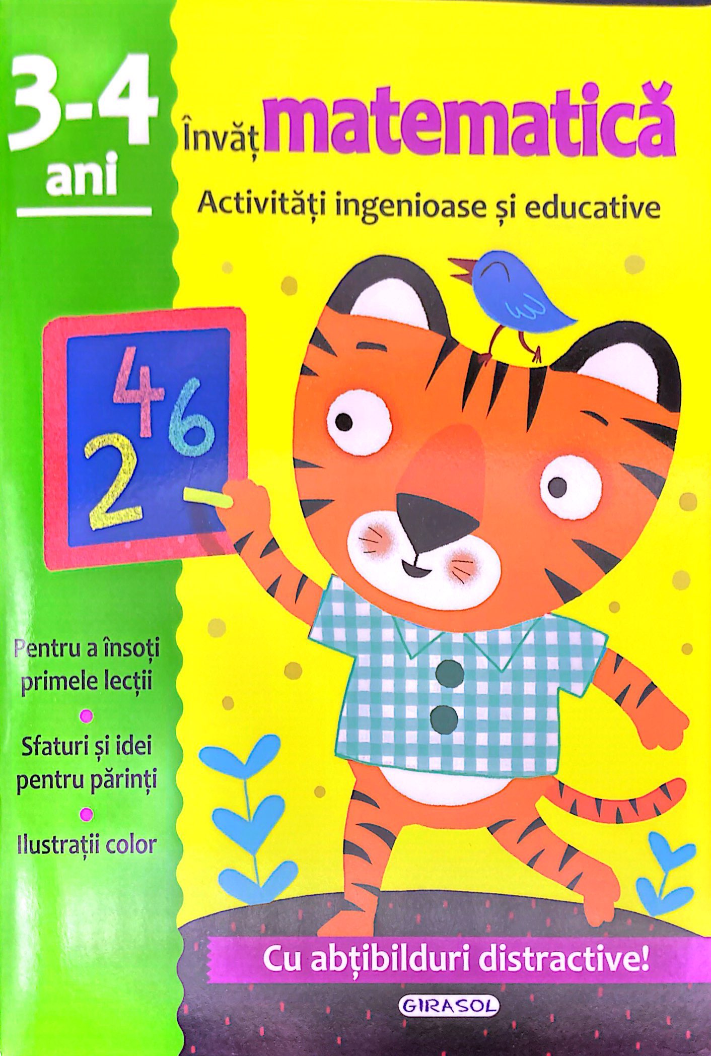 Invat matematica - Activitati ingenioase si educative, 3-4 ani. Cu abtibilduri distractive!