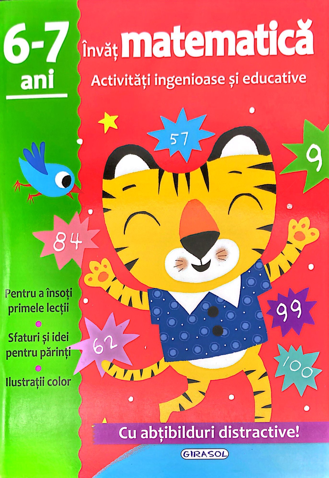 Invat matematica - Activitati ingenioase si educative, 6-7 ani. Cu abtibilduri distractive!