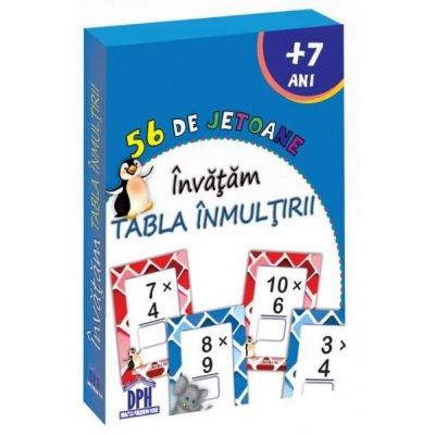 Invatam inmultirea - 56 de jetoane (+7 ani)