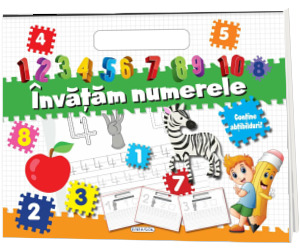 Invatam numerele - bloc cu abtibilduri