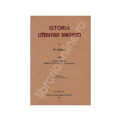 Istoria Literaturii Romanesti