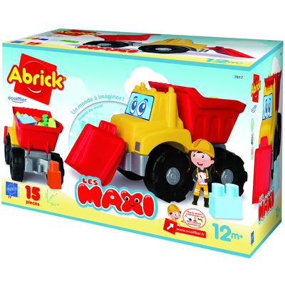 Joc de construit Abrick utilaj de lucru Les Maxi