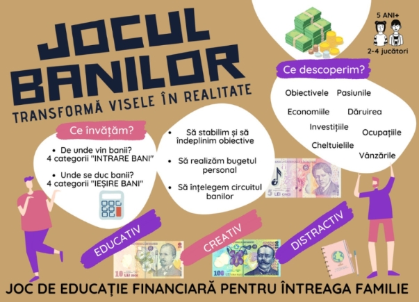JOCUL BANILOR - Transforma visele in realitate - Primul joc romanesc (boardgame) de educatie financiara
