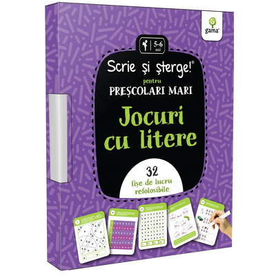 Jocuri cu litere - prescolari mari (Scrie si sterge!)