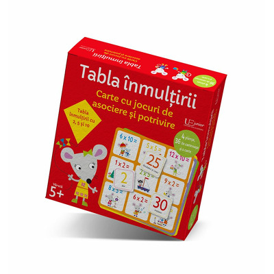 Jocuri de asociere si potrivire. Tabla imnultirii (Usborne)