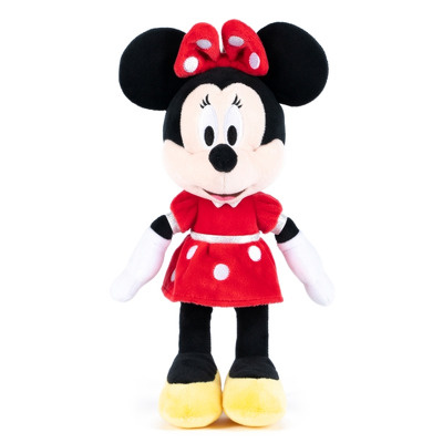 Jucarie de plus Disney Minnie cu rochita rosie, 42.5 cm