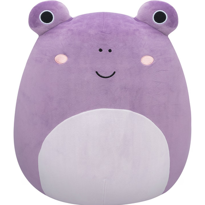 Jucarie de plus SQUISHMALLOWS Squad 18 - Broscuta Purpurie Philomena, 40 cm