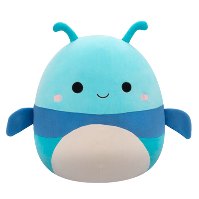 Jucarie de plus SQUISHMALLOWS Squad 20 - Carabusul Albastru Benkamin, 35 cm