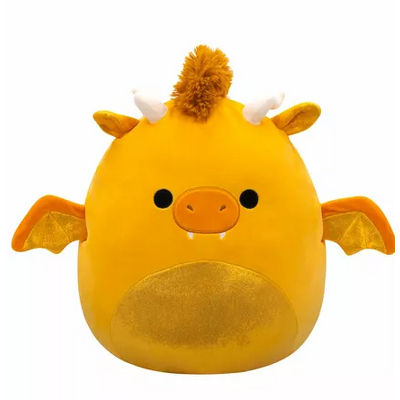 Jucarie de plus SQUISHMALLOWS Squad 20 - Dragonelul Mister, 40 cm