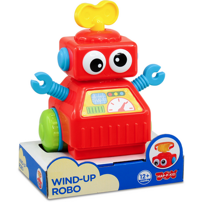 Jucarie interactiva - Robotel cu cheita (rosu)