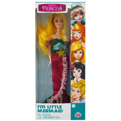 Jucarie papusa Princess Mica Sirena 30 cm