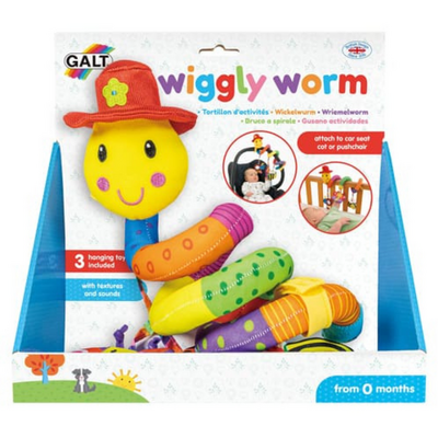 Jucarie pentru patut si carucior Wiggly Worm