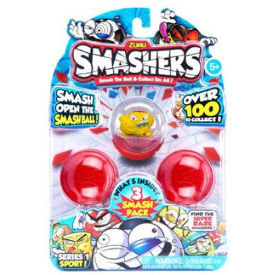 Jucarie Smashers cu 2 mingii Smashball si o figurina