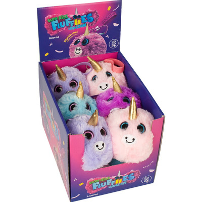 Jucarie Squishy pufoasa din plus - Unicorn Neon