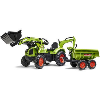 Jucarie tractor buldoexcavator pentru copii, Claas
