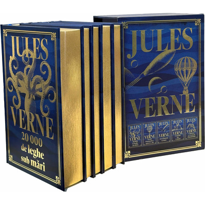 Jules Verne: Pachet de 5 Carti in Cutie Speciala