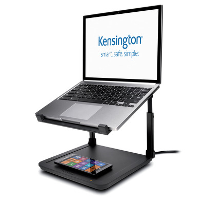Kensington SmartFit Suport pt. laptop cu inaltime reglabila, suport incarcare wireless pt. telefon