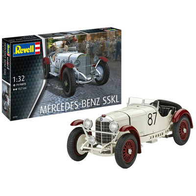 Kit de asamblare model auto, Revell, Mercedes-Benz SSKL 1/32, detalii autentice, plastic, 1:32