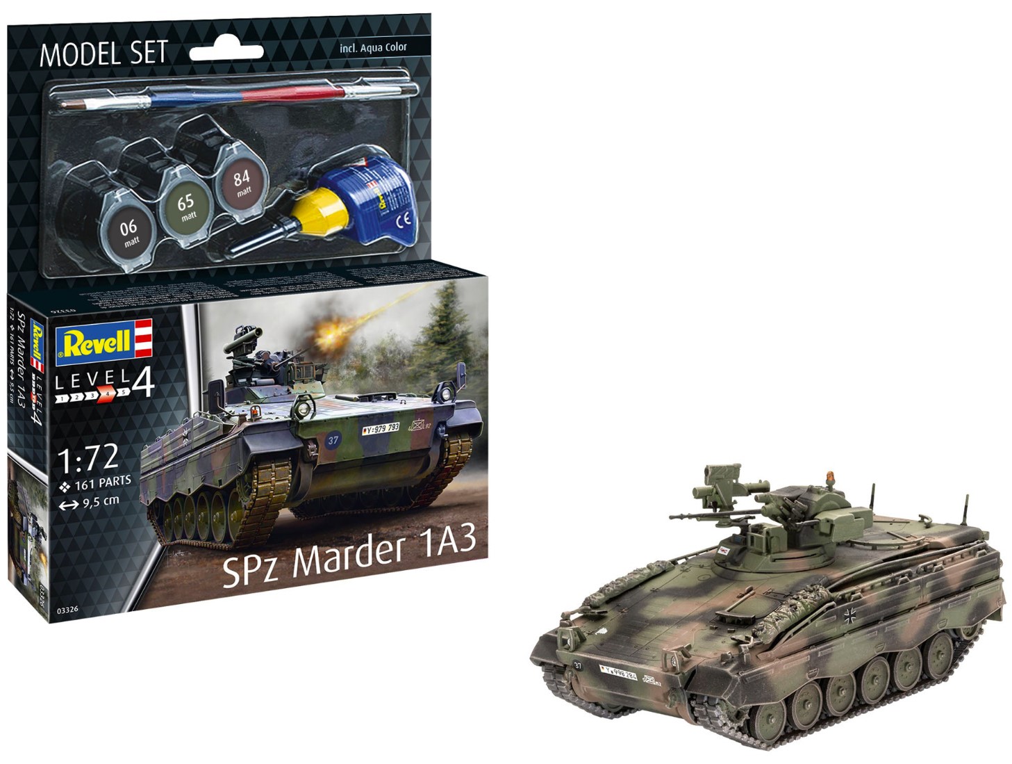 Kit model Revell SPz Marder 1A3. Set complet de asamblare vehicul militar