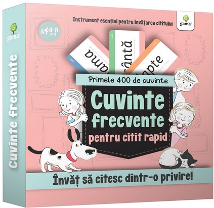 Kit Primele 400 de cuvinte frecvente de citit rapid