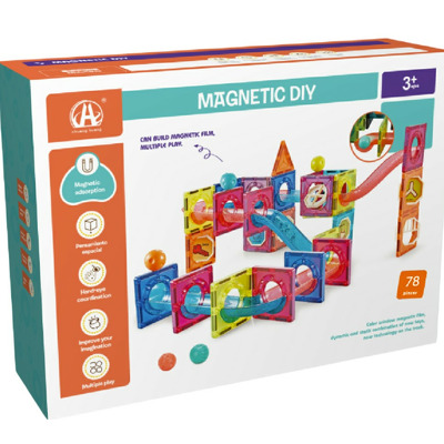Labirintul meu magnetic - 78 piese (7.5 cm)