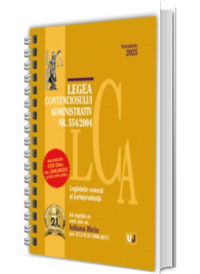Legea contenciosului administrativ nr. 554/2004,  legislatie conexa si jurisprudenta.  Noiembrie 2025