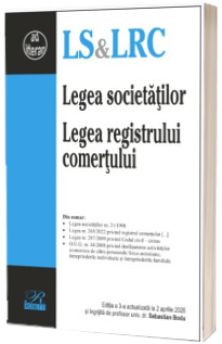 Legea societatilor. Legea registrului comertului