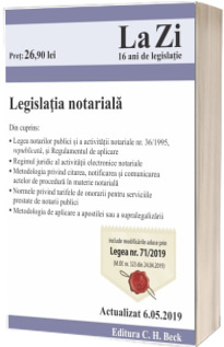 Legislatia notariala. Cod 688. Actualizat la 6.05.2019