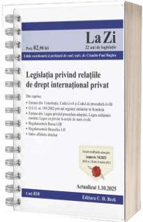 Legislatia privind relatiile de drept international privat. Cod 810. Actualizat la 1.10.2025