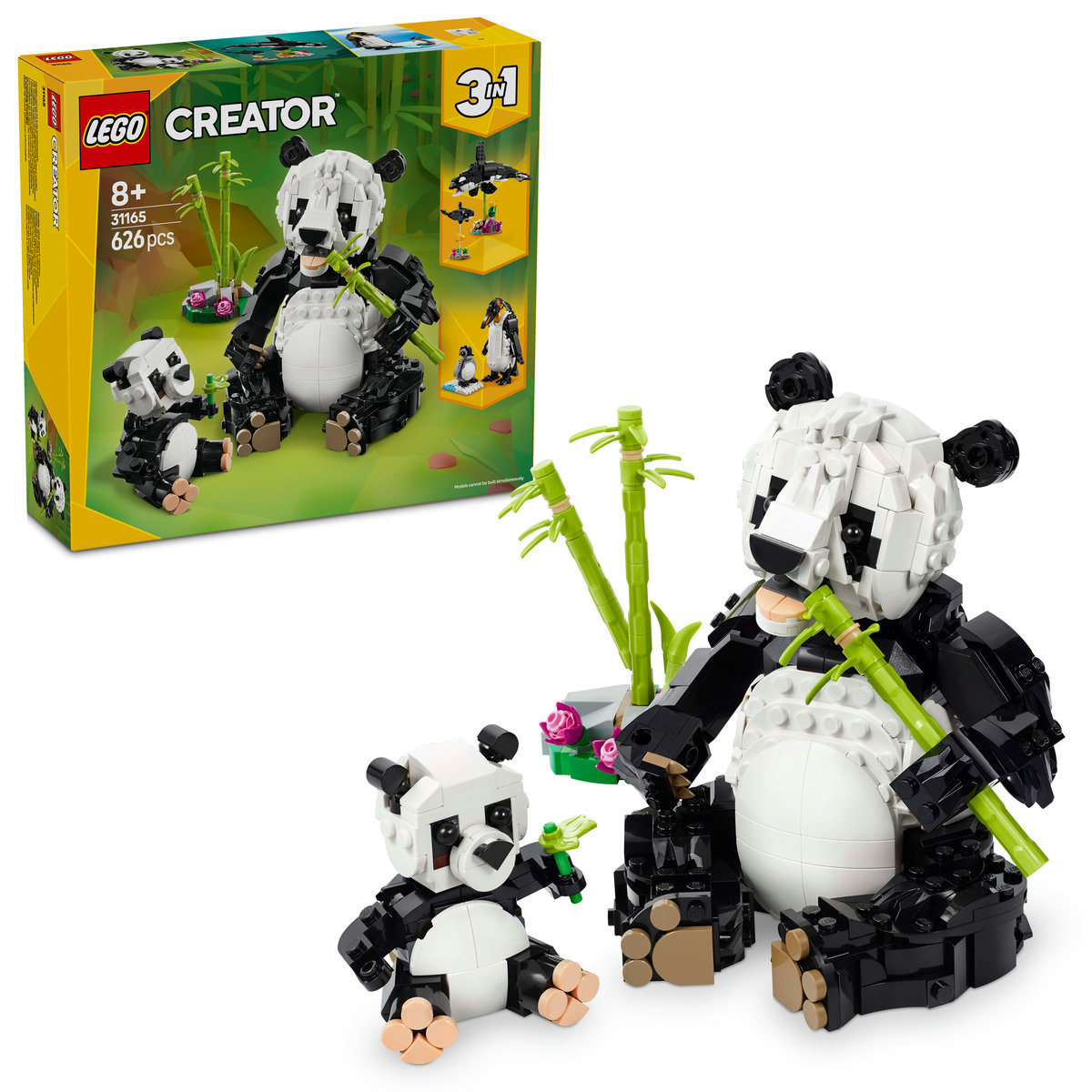 LEGO. Animale salbatice - Familia de ursi panda