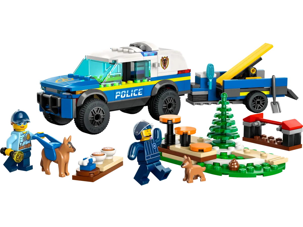 LEGO. Antrenament canin al politiei