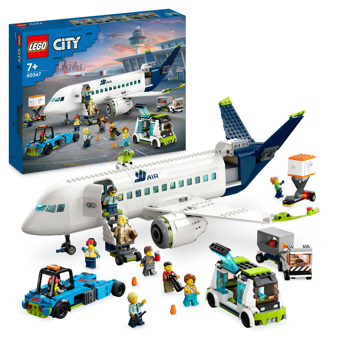 LEGO. Avion de pasageri cu 1284 piese pentru constructie si joaca creativa