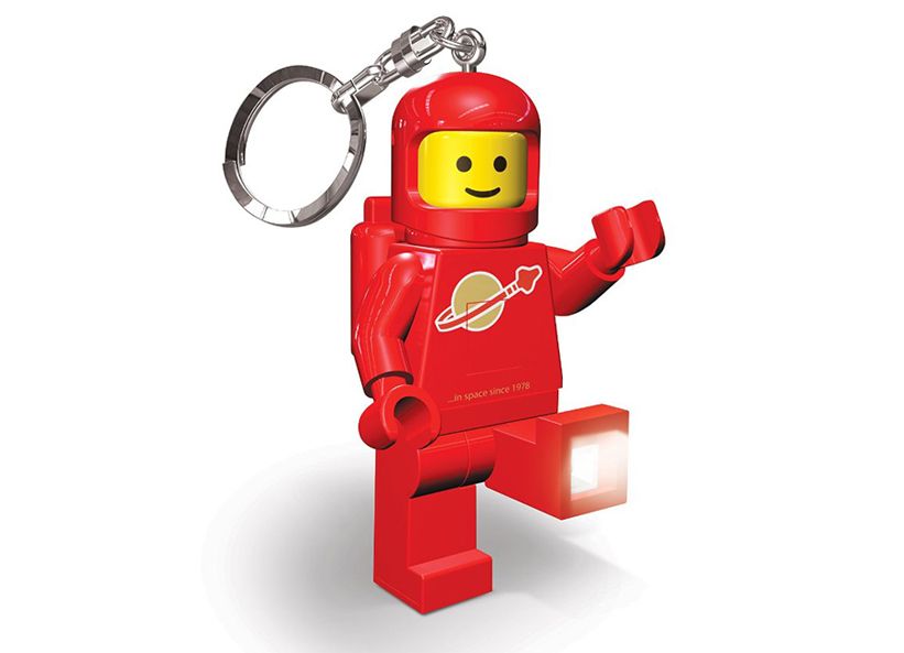 LEGO. Breloc cu LED LEGO Astronaut, rosu
