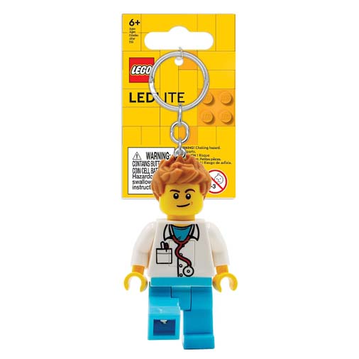 LEGO. Breloc Iconic cu LED - Barbat Doctor