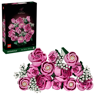 LEGO. Buchet de trandafiri roz