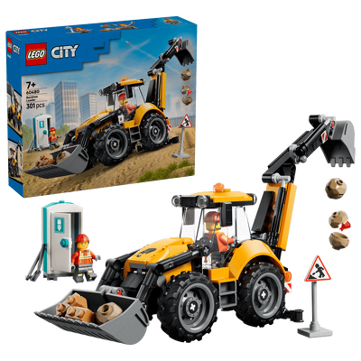 LEGO. Buldoexcavator galben