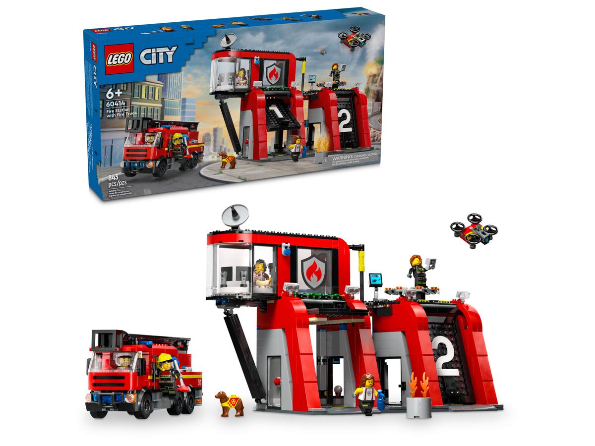 LEGO CITY. Statie si camion de pompieri