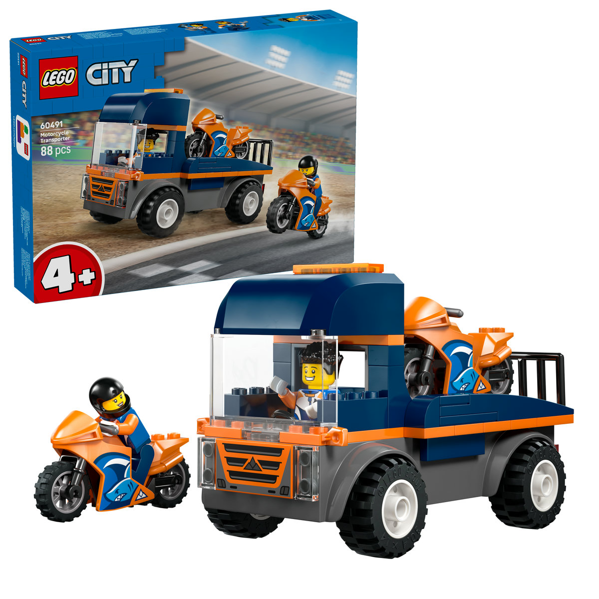 LEGO City. Transportor de motociclete