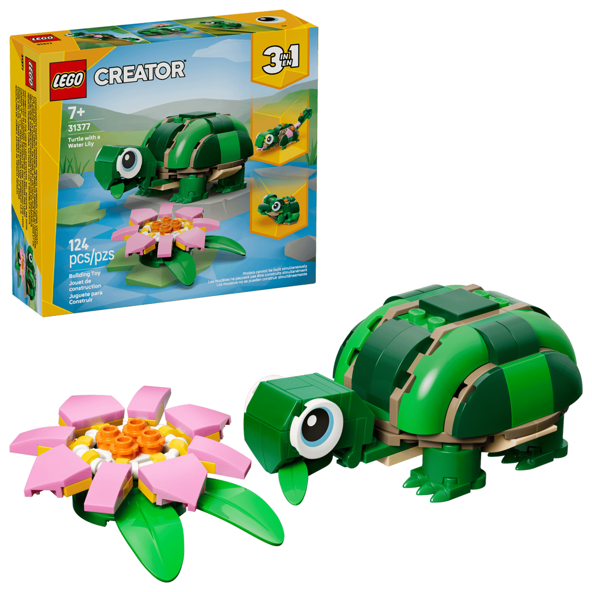 LEGO. Creator 3 in 1 Turtle with a Water Lily Flower