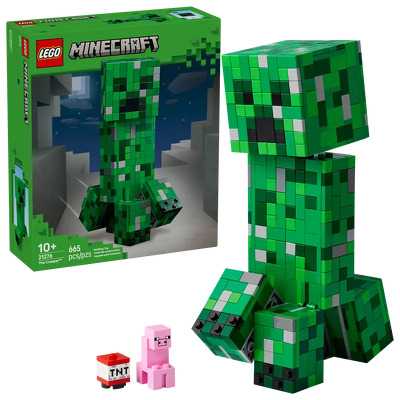 LEGO. Creeper - model pentru fani Minecraft si joaca creativa