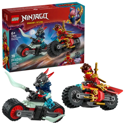 LEGO. Cursa de viteza cu motocicleta lui Kai