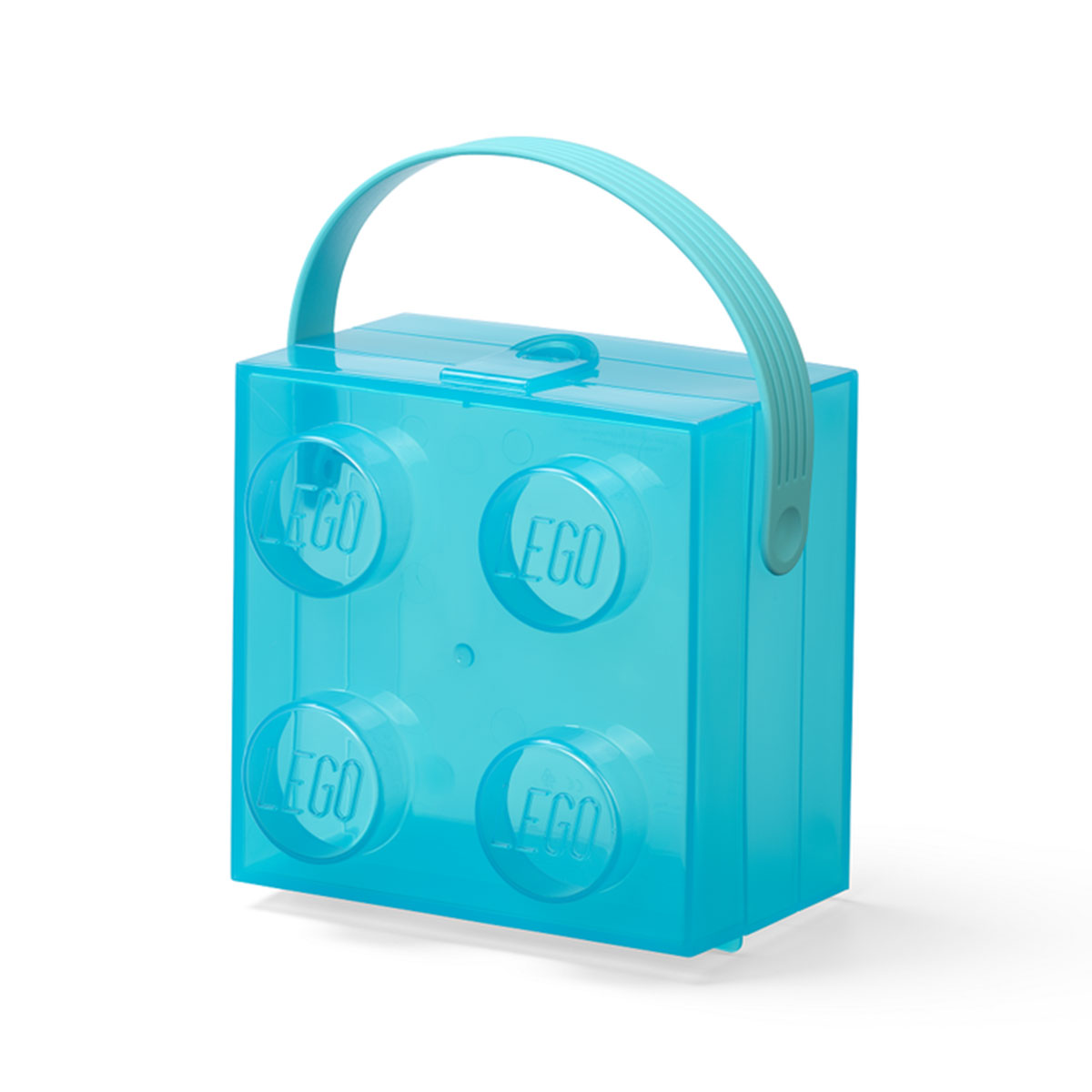 LEGO. Cutie 2x2 - albastru transparent