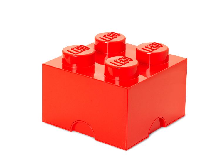 LEGO. Cutie depozitare 2x2 portocaliu