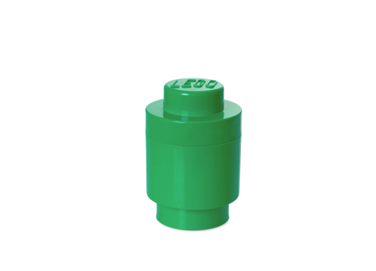LEGO. Cutie depozitare rotunda 1 verde inchis